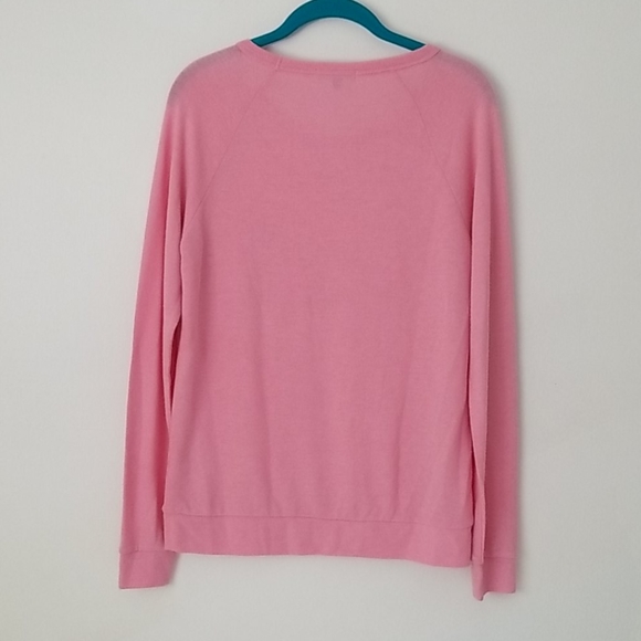 PJ Salvage Let's Flamingle Pink Long Sleeve Top-S - Picture 8 of 12